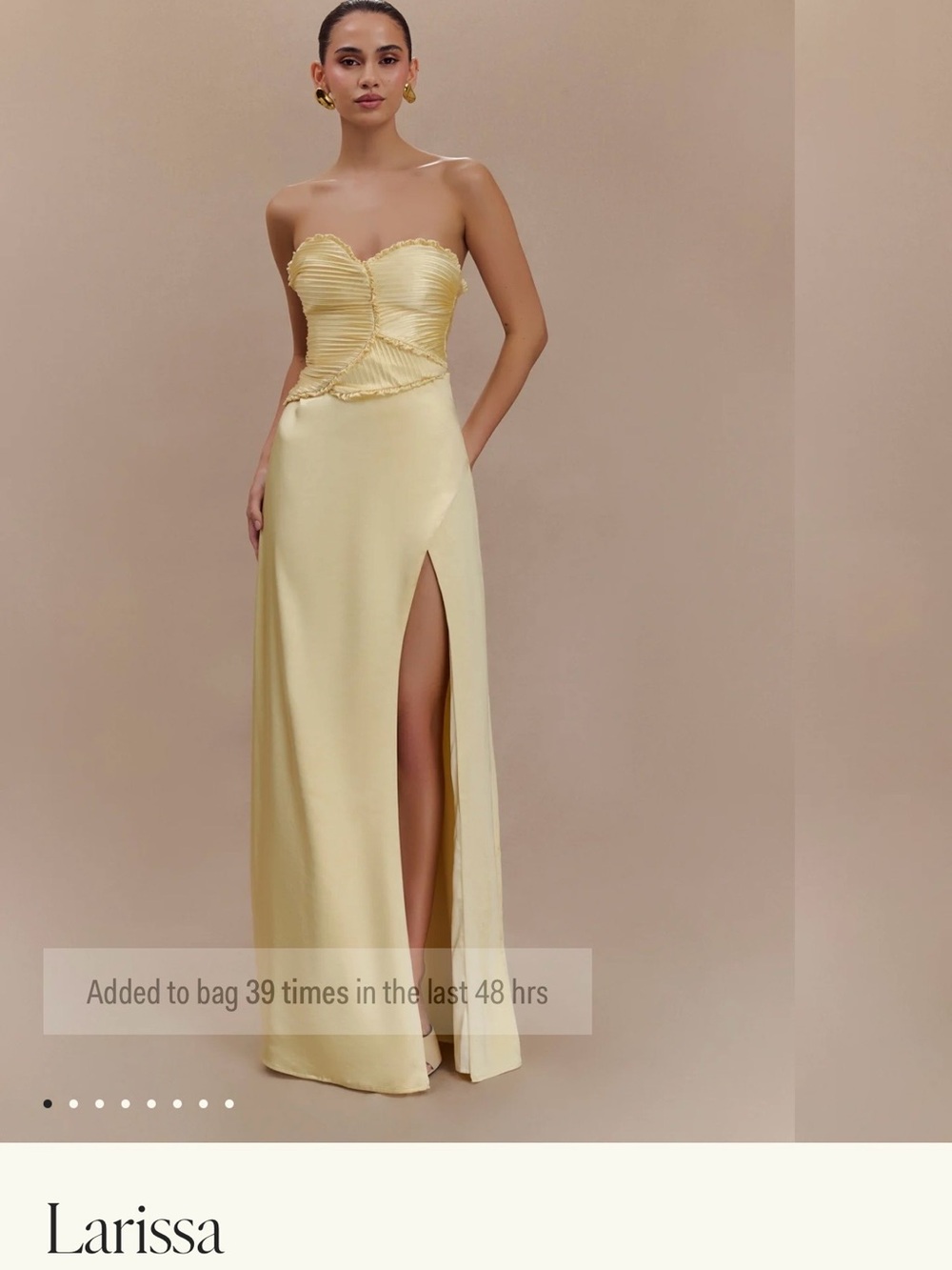 Meshki Larissa Strapless dress